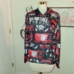 Fresh Prints Graphic Hoodie with Anime Print